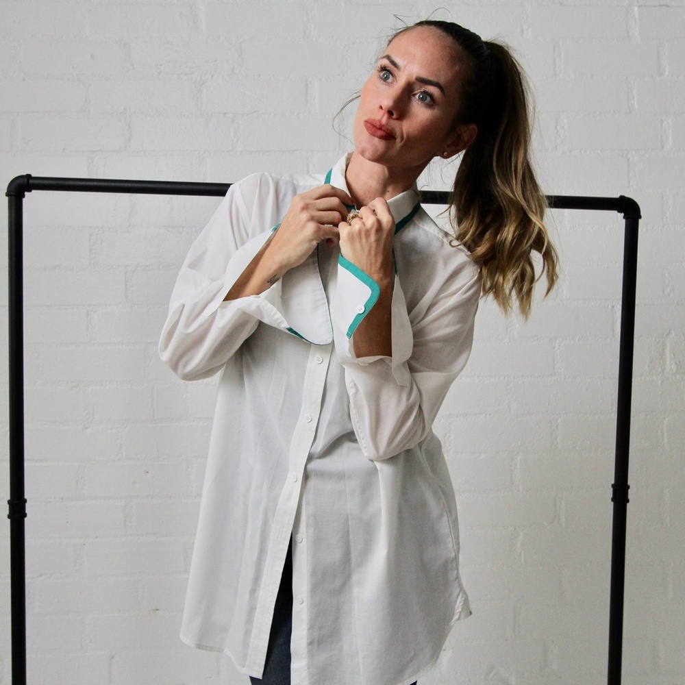 brand new Equipment long button down